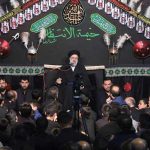حضور شهید رئیسی در خیمه الانتظار مشهد الرضا
